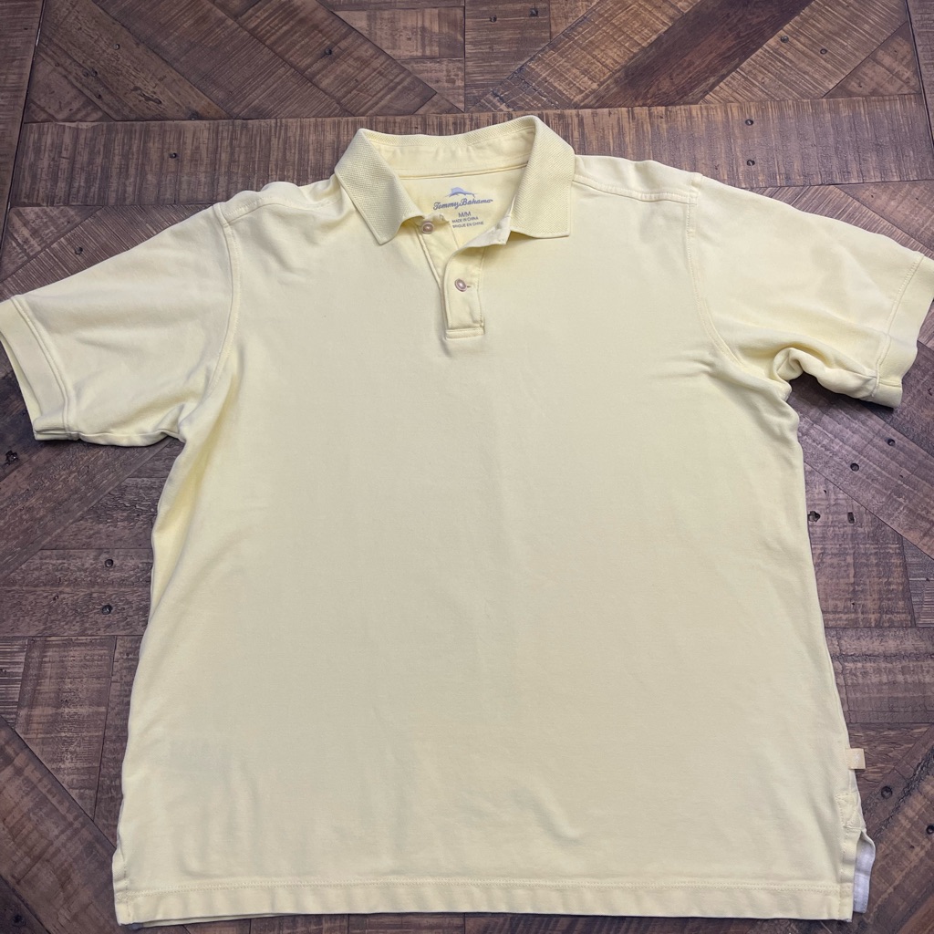 Tommy Bahama Light Yellow Polo Shirt